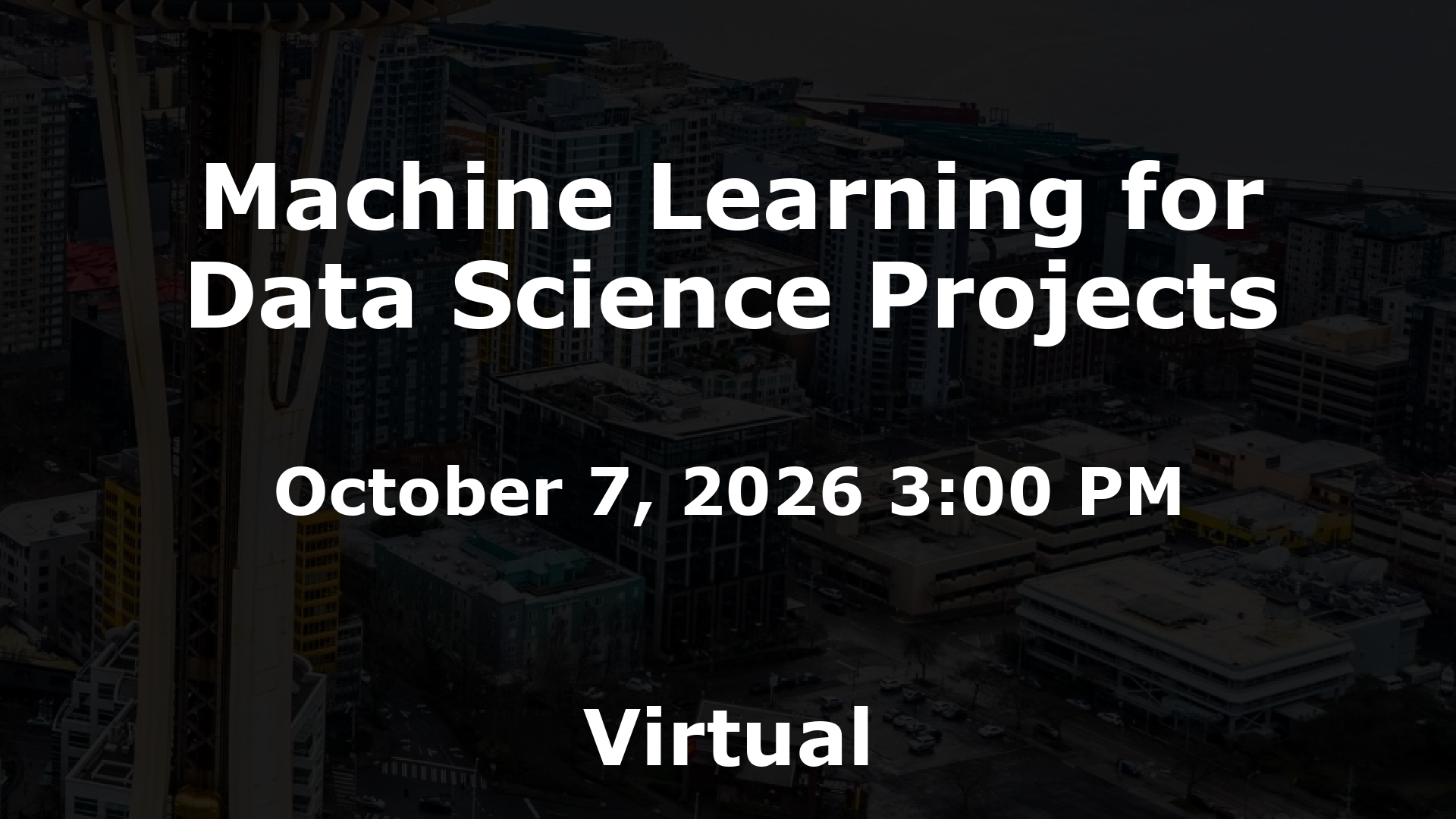 Machine Learning for Data Science Projects event image